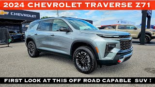 2024 Chevrolet Traverse Z71 25L Turbo  First Look at the All New Off Road Tuned Traverse SUV [upl. by Gervais]