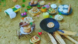 Mini alu pratha  tiny pratha recipe  Miniature cooking  One Mini Food Dhaba Style Paratha [upl. by Abehsile342]