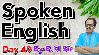 Live class on Spoken English with B M Sir Use of help as causative verb Part2 [upl. by Adnoval]