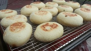 Jalapeno Cheddar English Muffins  Easy English muffin recipe on the EuroQ [upl. by Armallas]