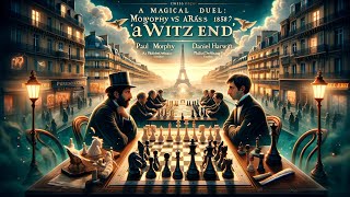 A Magical Duel Morphy vs Harrwitz Paris 1858 rd 4  At Witz End [upl. by Nea]