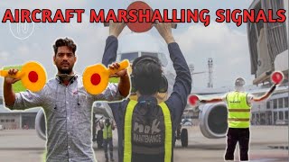 AIRCRAFT MARSHALLING SIGNAL  BY Harendra Sir  Unique Aviation [upl. by Lebasile]