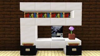 Minecraft  How to Build a Modern Desk [upl. by Llenehc]