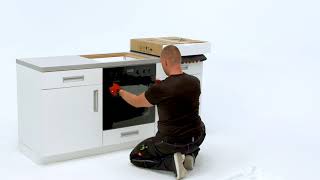 How to install your Electrolux Oven with Hob  Built Under installation [upl. by Sissie]