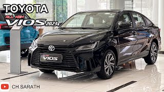 Toyota Vios 2023 Black Color  Toyota Sedan [upl. by Leahkim202]