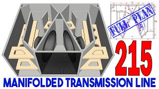 DIY Speaker Box Plan 2x15quot Manifolded Transmission Line Subwoofer  Full Plan Detail [upl. by Lindgren]