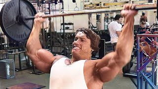 ARNOLD SCHWARZENEGGER SHOULDER WORKOUT [upl. by Simmie]