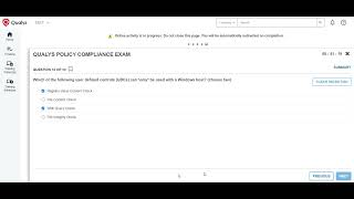Qualys Policy Compliance Updated Exam 2024 Live Question amp Answers  Passed  qualy [upl. by Eniamej]