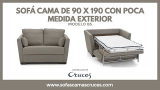 Sofá cama pequeño perfecto para pisos de solteros [upl. by Newlin]