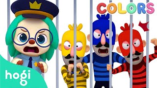 🚔 Learn Colors with Police Car and Thief｜Colors for Kids｜Hogi Colors｜Hogi Pinkfong [upl. by Forsta]