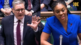 HIGHLIGHTS Kemi Badenoch takes on Keir Starmer at her first PMQs as Trump wins election [upl. by Enelrac]