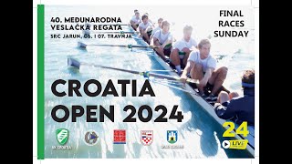 Live stream of 2024 CROATIA OPEN rowing regatta  Finals Sunday  Zagreb  07 04 2024 [upl. by Nytsirk]