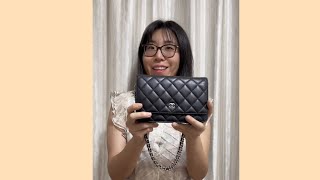 Chanel WOC wallet in chain review most spotted Chanel bag in Singapore Best first Chanel bag [upl. by Eseuqcaj]