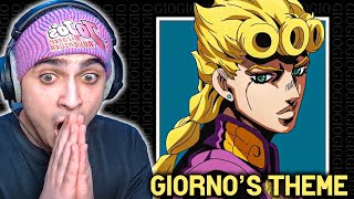 JoJo Fan REACTS To Giornos Theme JoJos Bizarre Adventure Golden Wind OST [upl. by Malita139]