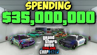 I Spent 35 Million on GTA Online Chop Shop DLC  GTA Online Chop Shop DLC Spending Spree [upl. by Umberto636]