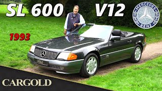 Mercedes SL 600 R129 1993 erst 20020 km Kommender Klassiker mit 6Liter V12 und knapp 400 PS [upl. by Sigvard687]