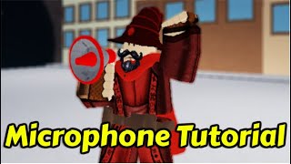 HOW TO USE THE MICROPHONE EMOTE IN ROBLOX ARSENAL  computer mobile amp Xbox 2022 [upl. by Ydnys]