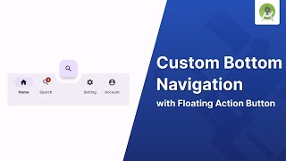 How to Customize Bottom Navigation with Floating Action Button  Android Studio Tutorial [upl. by Oinotnaocram]