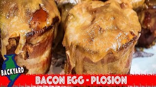 How to Make a BACON EGGSPLOSION in the Masterbuilt Electric Smoker [upl. by Bobbe692]