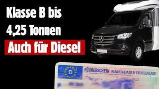 Klasse B Erweiterung auf 425 T für Reisemobile [upl. by Ttocserp]