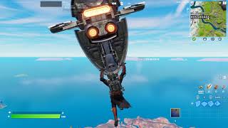 Boba Fett Glider Gameplay Fortnite Boba Fetts Starship Glider [upl. by Aicilak]