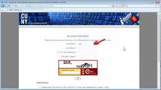 CUNYfirst Basics How to Activate Your CUNYfirst Account [upl. by Verda]