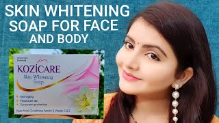 kozicare skin whitening soap review  anti Aging bath soap  RARA [upl. by Cassandre]