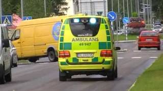 Rettungswagen in Jokkmokk Schweden [upl. by Eldnek]