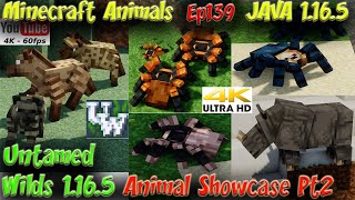 Untamed Wilds Mod 1165 Animal Showcase Updated Pt2 JAVA 1165 Super Cool Minecraft Animals Ep139 [upl. by Laius496]