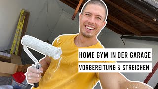 HOME GYM in der Garage  Es geht los DIY homegym [upl. by Noyar123]