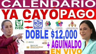 YA CAYÓ PENSIÓN 🔥 BIENESTAR DOBLE 12000🎉 MÁS AGUINALDO 🎁 PENSIONADOS Y JUBILADOS 📆 [upl. by Bilski]