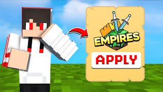 Best application for EMPIRES SMP ‪ItsSmothie‬ empiressmps1 empiressmpapplicationempiressmp [upl. by Milka]