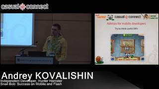 Snail Bob Success on Mobile and Flash  Andrey KOVALISHIN [upl. by Florri]