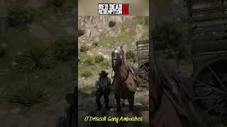 ODriscoll Gang Ambushes Prison Wagon to Free Their Member in Red Dead Redemption 2 [upl. by Notsla]