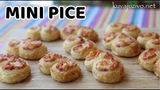 MINI PICE OD LISNATOG TESTA  BRZO I UKUSNO  KUVAJ UZIVO  VIDEO RECEPTI  MINI PIZZA [upl. by Corine]