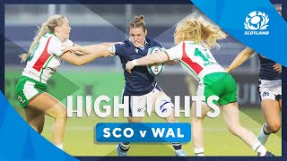 HIGHLIGHTS  Scotland v Wales  Vodafone Series 2024 [upl. by Lamrej]