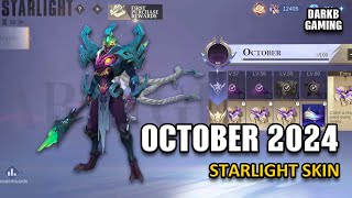 October 2024 Starlight Skin  Aulus Season 34 Skin  Mobile Legends [upl. by Izaak650]