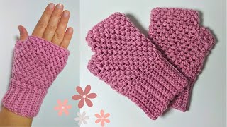 Learn to Crochet Fingerless Gloves in Just a Few Steps [upl. by Dragone895]