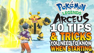 Pokemon Legends Arceus 10 Things You NEED To Know Before You Play [upl. by Urbanna828]