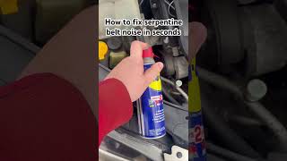 How To Fix Serpentine Belt Noise In Seconds [upl. by Benoit]