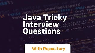 java tricky interview questions [upl. by Prager]