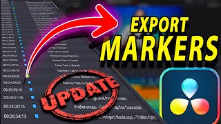 🚨 UPDATED 2024 🚨 How to Export MARKERS in DaVinci Resolve 1865 amp Make YouTube Chapters [upl. by Noval]