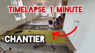 Timelapse chantier 1 minute bientot sur YouTube 😉 [upl. by Ayaros]