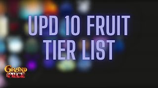 GPO The Only GPO UPD 10 Fruit Tier List Youll Need [upl. by Nazler]