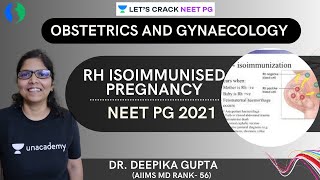 Rh isoimmunised pregnancy  NEET PG 2021  Dr Deepika Gupta [upl. by Iruahs]