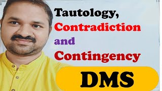 Tautology Contradiction Contingency in DMS  Discrete Mathematics  Proposition Logic Statement [upl. by Hung]