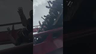 Roller Coaster Fun Ride in Rain Water Splash Everywhere Busch Gardens Tampa FL [upl. by Idou]