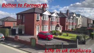 Bolton To Farnworth roads  bus routes  Life in uk Explores [upl. by Munt]