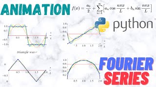 VISUALIZING FOURIER Series in ACTION  PYTHON Simulation  ANIMATION [upl. by Arramat]