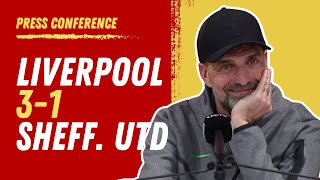 Liverpool 31 Sheffield United  Jurgen Klopp PostMatch Press Conference [upl. by Nertie]